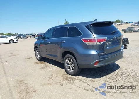 2015 Toyota Highlander Le Plus V6 из США, поврежденный, VIN 5TDZKRFH2FS054893